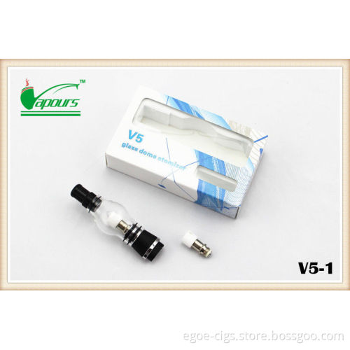 360mah Elips Ecig , Ceramic Coil Glass Globe Wax Vaporizer Pen With Elips Battery